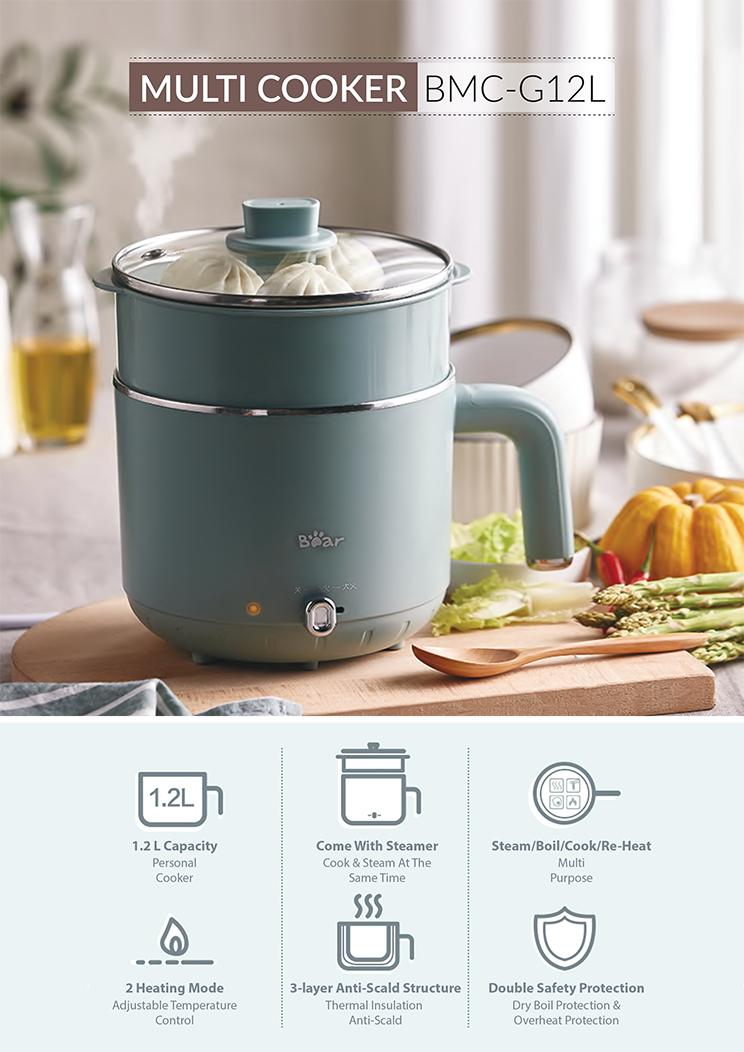 Bear Multi Purpose Multi Cooker Catalog Bear Malaysia